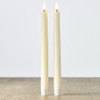 Uyuni Ivory Taper Flameless Candle Pair, 11" | The Shops at Colonial Williamsburg