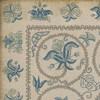 WILLIAMSBURG Crewelwork "Harvestbell" Vintage Vinyl Floorcloth | The Shops at Colonial Williamsburg