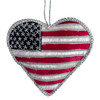American Flag  Heart Fabric Ornament | The Shops at Colonial Williamsburg