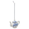 Blue and White Tufted Bird Teapot Ornament | The Shops at Colonial Williamsburg