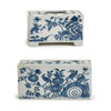 Blue & White Rectangular Flower Brick | The Shops at Colonial Williamsburg