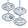 Blue & White Holiday Greetings Porcelain Ornaments | The Shops at Colonial Williamsburg