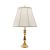 Polished Brass Candlestick Lamp with Empire Shade | The Shops at Colonial Williamsburg
