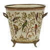 Exotic Birds Ceramic Footed Planter | The Shops at Colonial Williamsburg