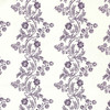 Trailing Vines Purple Reproduction Fabric | The Shops at Colonial Williamsburg