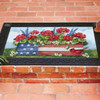 Red Geranium Patriotic Planter MatMate Doormat Insert | The Shops at Colonial Williamsburg