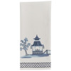 WILLIAMSBURG Blue Chinoiserie Pagoda Kitchen Towel | The Shops at Colonial Williamsburg