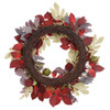 Burgundy Red Peony, Protea & Eucalyptus Fall Wreath 22" | The Shops at Colonial Williamsburg