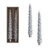Tree-Shaped Silver Taper Candles 10", Set of 2 | The Shops at Colonial Williamsburg