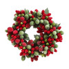 Red & Green Beaded Berry Candle Ring | The Shops at Colonial Williamsburg
