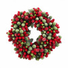 Red & Green Beaded Berry Candle Ring - 4.5" | The Shops at Colonial Williamsburg