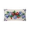 Chinoiserie Ornaments Hooked Wool Lumbar Holiday Pillow 12" x 22" | The Shops at Colonial Williamsburg