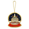 Colonial Williamsburg Governor's Palace Snow Globe Fabric Ornament | The Shops at Colonial Williamsburg