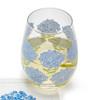 Hydrangea Stemless Wine Glass | The Shops at Colonial Williamsburg