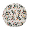 Strawberries & Flowers Pleated Round Throw Pillow 20" | The Shops at Colonial Williamsburg