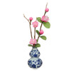 Pink Cherry Blossoms in Blue and White Vase | The Shops at Colonial Williamsburg
