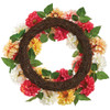 Multicolor Dahlia Flowers Wreath 20" | The Shops at Colonial Williamsburg