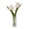 Tulip Pair in Vase Floral Arrangement 8.5" | The Shops at Colonial Williamsburg