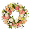 Peach & Cream Rose and Ranunculus Wreath 24" | The Shops at Colonial Williamsburg