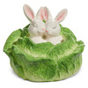 Green Cabbage and Bunnies Figurine | The Shops at Colonial Williamsburg