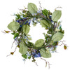 Mixed Blue Hydrangea Flowers Wreath 24" | The Shops at Colonial Williamsburg