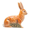 Vaillancourt Chalkware Rabbit with Leaves | The Shops at Colonial Williamsburg