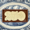 America 250 White and Milk Chocolate Candy Bar | The Shops at Colonial Williamsburg