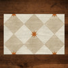 WILLIAMSBURG Compass Diamond "Gala at the Garden" Vintage Vinyl Floorcloth | The Shops at Colonial Williamsburg