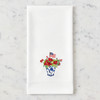 Patriotic Chinoiserie Vase Embroidered Guest Towel | The Shops at Colonial Williamsburg