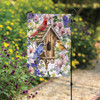 Birdhouse and Songbirds Spring Awakens Garden Flag | The Shops at Colonial Williamsburg