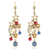Red, White, & Blue Crystal Charm Leverback Earrings | The Shops at Colonial Williamsburg