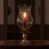 Brass Pineapple Candle Holder with Glass Hurricane Globe | The Shops at Colonial Williamsburg