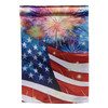 American Classic Fireworks Lustre Garden Flag | The Shops at Colonial Williamsburg