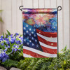 American Classic Fireworks Lustre Garden Flag | The Shops at Colonial Williamsburg