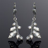 White Crystal Vine Leverback Earrings | The Shops at Colonial Williamsburg