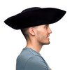 Black Wool Felt Tricorn Hat - Adult - One Size Fits Most | The Shops at Colonial Williamsburg