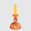 Ella Orange Glass Taper Candle Holder | The Shops at Colonial Williamsburg