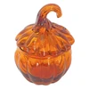Amber Orange Mini Glass Pumpkin Jar with Lid | The Shops at Colonial Williamsburg