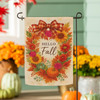 Orange Hello Fall Wreath Garden Flag | The Shops at Colonial Williamsburg