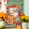 Multicolor Pumpkins, Berries, and Blue Birds Fall Garden Flag | The Shops at Colonial Williamsburg