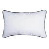 WILLIAMSBURG Maryfrances Blue Delft Floral Embroidered Lumbar Accent Pillow | The Shops at Colonial Williamsburg