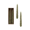 Tree-Shaped Taper Candles, Green, Set of 2 | The Shops at Colonial Williamsburg