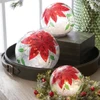Red Poinsettia Lighted LED Snow Globe | The Shops at Colonial Williamsburg