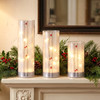 Cardinal on Birch Tree LED Light Up Pillar Candle | The Shops at Colonial Williamsburg