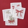 Winter Berries & Bows Cotton Coasters | The Shops at Colonial Williamsburg