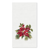 Red Poinsettia Embroidered Kitchen Towel | The Shops at Colonial Williamsburg