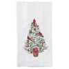 Cardinals in Tree Embroidered Holiday Kitchen Towel | The Shops at Colonial Williamsburg