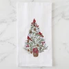 Cardinals in Tree Embroidered Holiday Kitchen Towel | The Shops at Colonial Williamsburg
