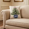 Holiday Chinoiserie Christmas Tree Hooked Wool Pillow | The Shops at Colonial Williamsburg
