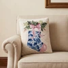 Holiday Chinoiserie Christmas Stocking Hooked Wool Pillow | The Shops at Colonial Williamsburg